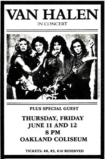 Van Halen: Oakland, CA @ Oakland Arena 1981