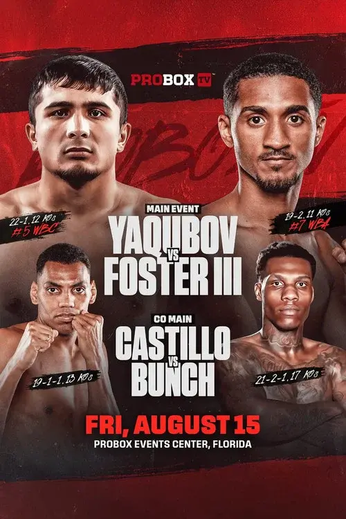 Muhammadkhuja Yaqubov vs. William Foster III